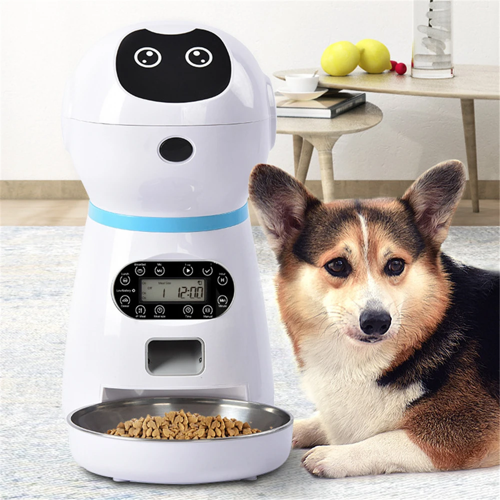 Автоматический Регулируемый дозатор для сухой пищи 3 5 л с программируемым