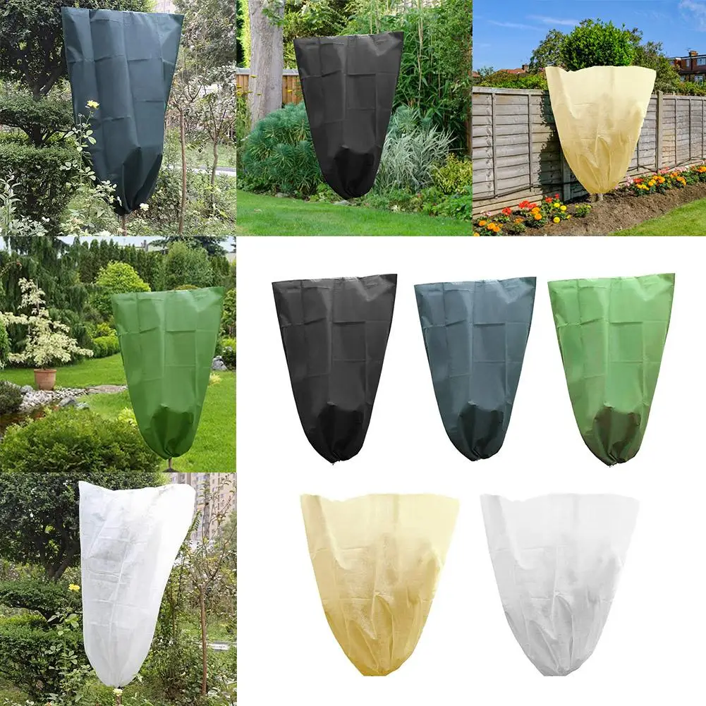 Encrypted Non-woven Cover Warm Value Cream Fabric Blanket Plant Shrub Coat Tree Protection Bag Used For Seasonal Winter Garden | Дом и сад