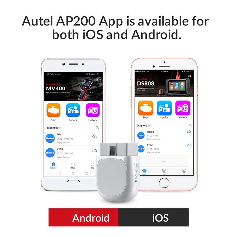 

Autel автомобильный диагностический инструмент для Autel AP200 Bluetooth OBD2 неисправностей автомобиля сканер диагностики автомобильного OBD инструмен...