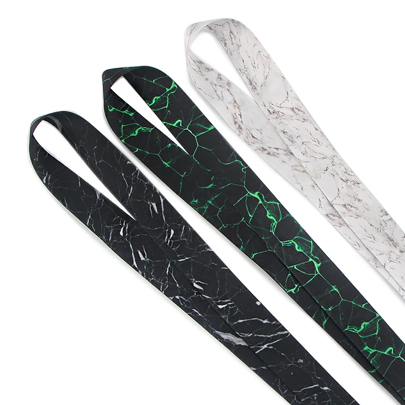 

SP011 Cool Marbling Printed Neck Lanyard Key Band Mobile Phone Strap For Phone Keys ID Card Holder 1 Pcs