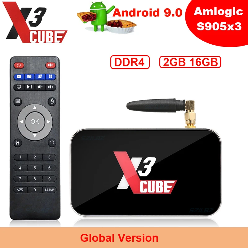 ТВ-приставка Ugoos X3 PRO Android 9 0 Amlogic S905X3 4 + 32 ГБ 2 ГГц Bluetooth 4K | Электроника