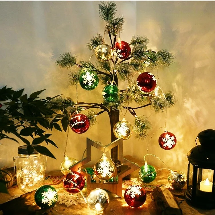 

Christmas Decoration Light,3m Round Ball Star Modeling, Festival The Partyat Mosphere Decoration, Christmas Tree Hanging Lights
