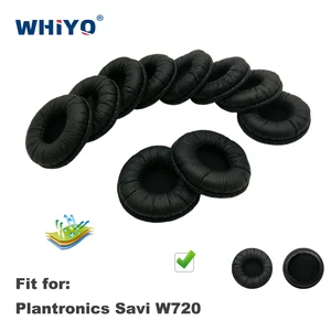 Replacement Ear Pads for Plantronics Savi W720 W 720 W-720 Headset Parts Leather Earmuff Earphone Sleeve Cover