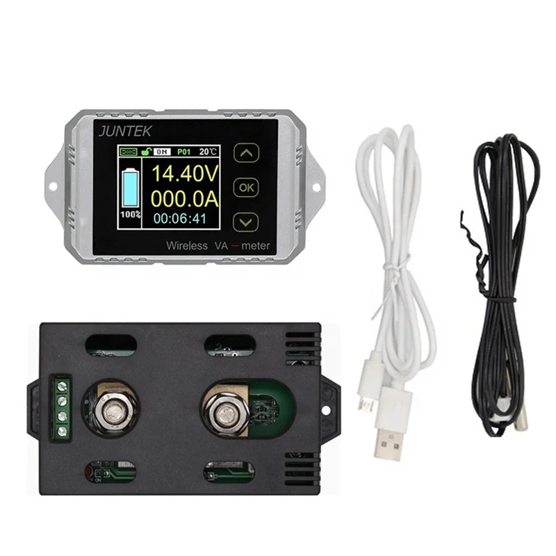 

VAT1300 100V 300A Wireless Voltage And Current Meter Car Battery Monitoring 12V 24V 48V Battery Coulomb Counter