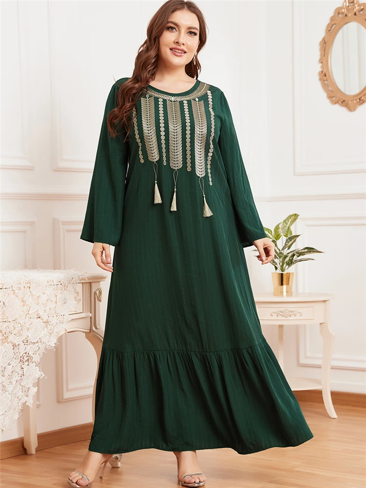Женское платье Рамадан, длинное платье в мусульманском стиле