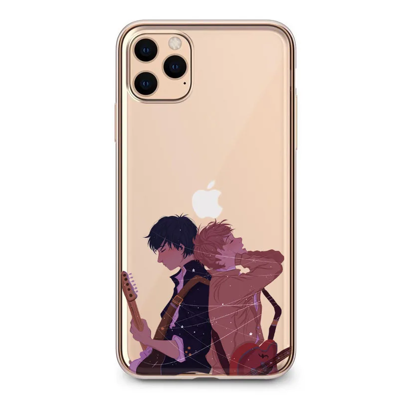 Мягкий чехол для телефона в японском стиле с аниме музыкой геев iPhone 11 12 Pro Max 8 7 6 Plus