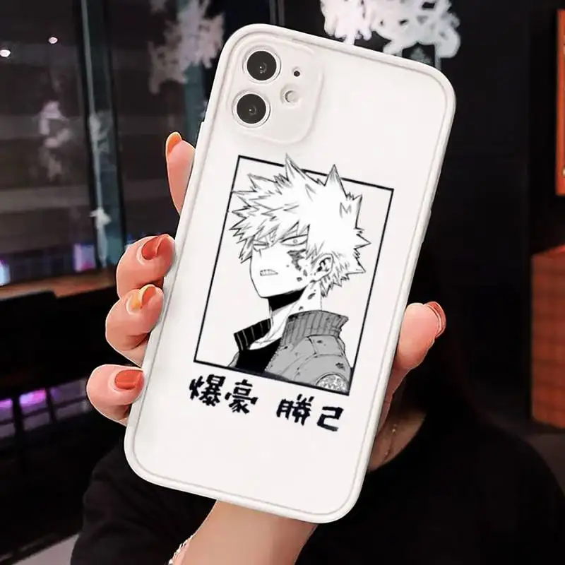

My hero academia deku bakugou Boku Phone Cases Matte For iPhone 12 Mini 11 Pro XR XS Max 7 8 Plus X Hard PC Back Cover