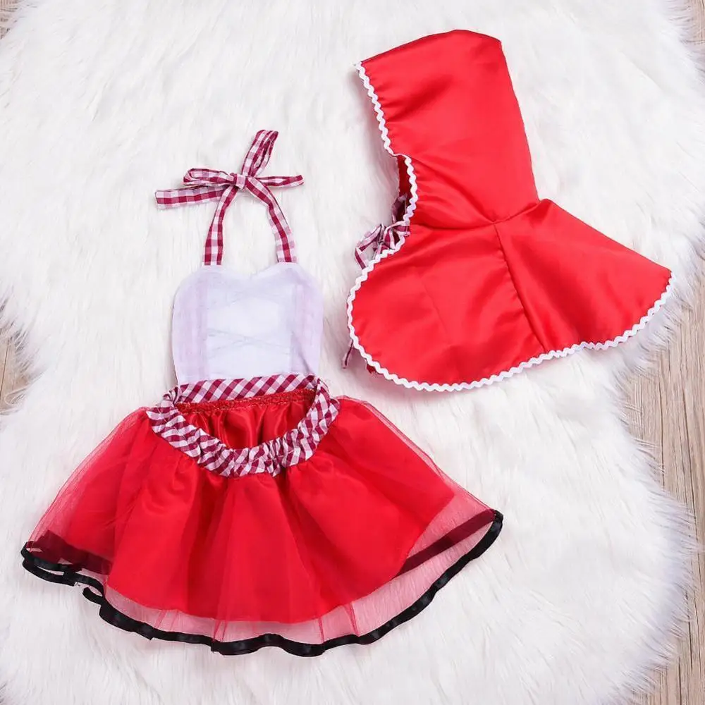 Фантазийный Детский костюм для девушки хеллоуина детей Красная Шапочка