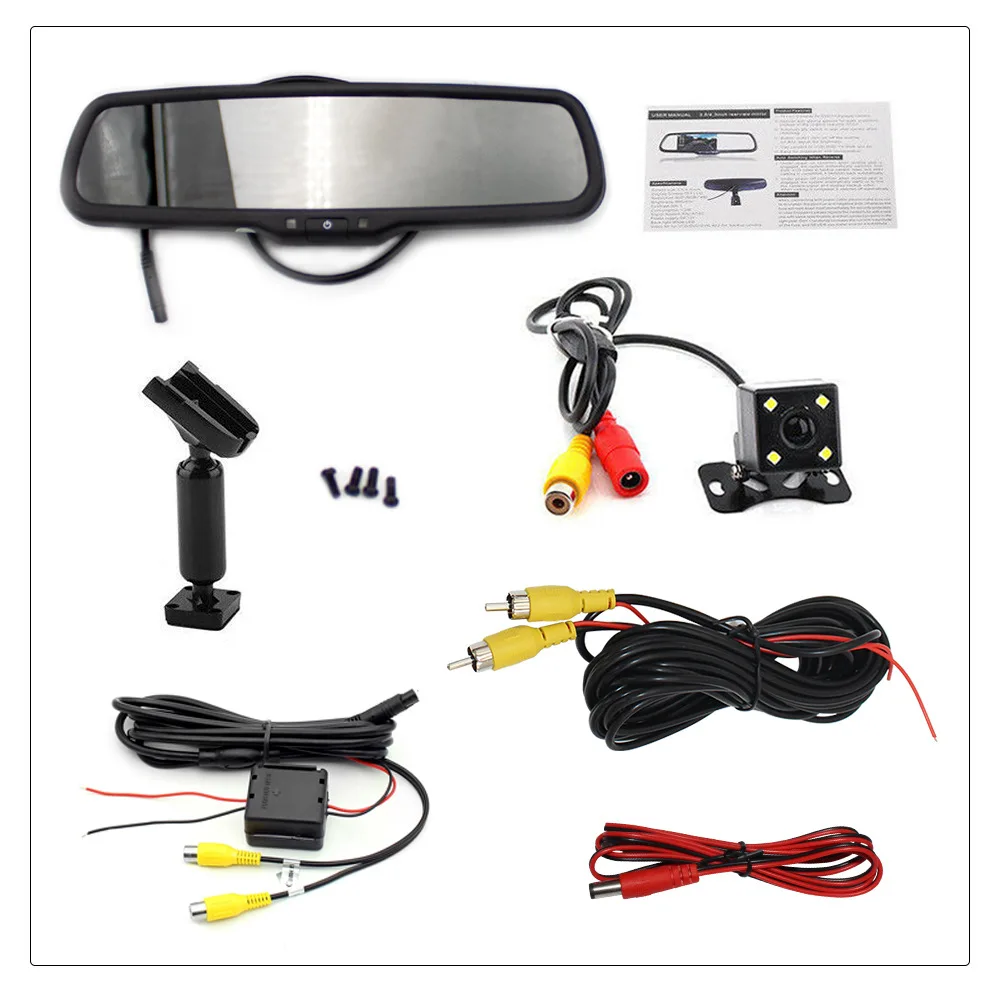 

4. inch special support rearview mirror reversing image reversing rear view waterproof high-definition night view rear view