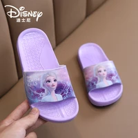 original disney frozen aisha princess childrens slippers wear beach slippers non slip home bathroom flip flops house shoes
