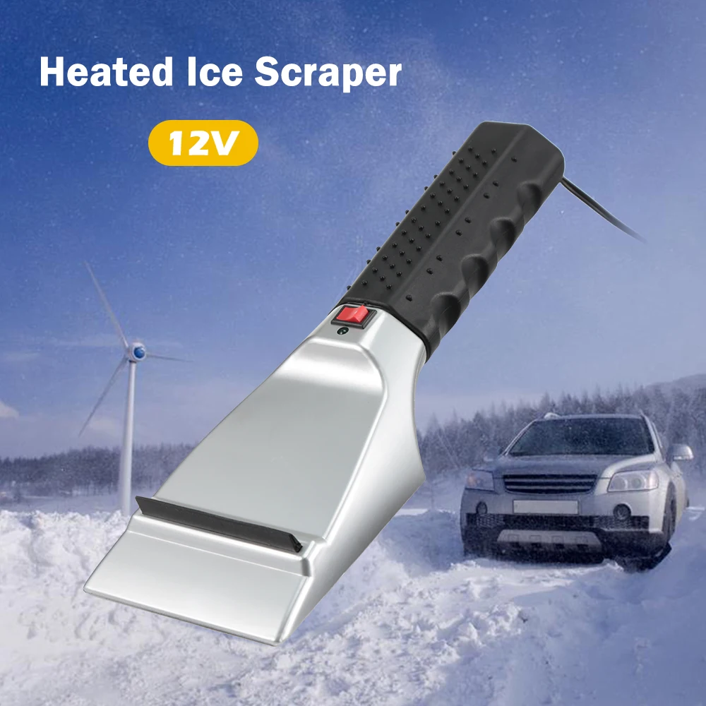 12 В Электрический Подогрев автомобиля скребок для льда прикуриватель снег