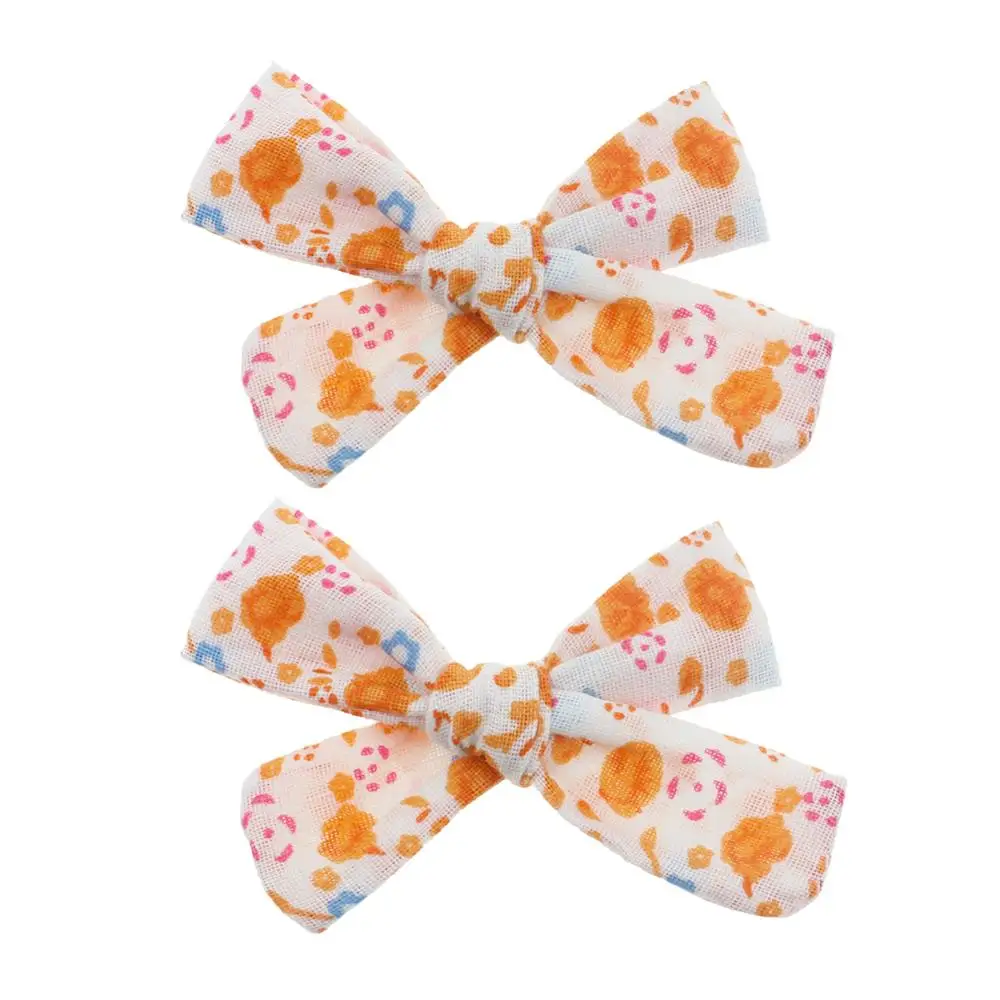 2 шт./компл. детские заколки-пряжки из хлопка |