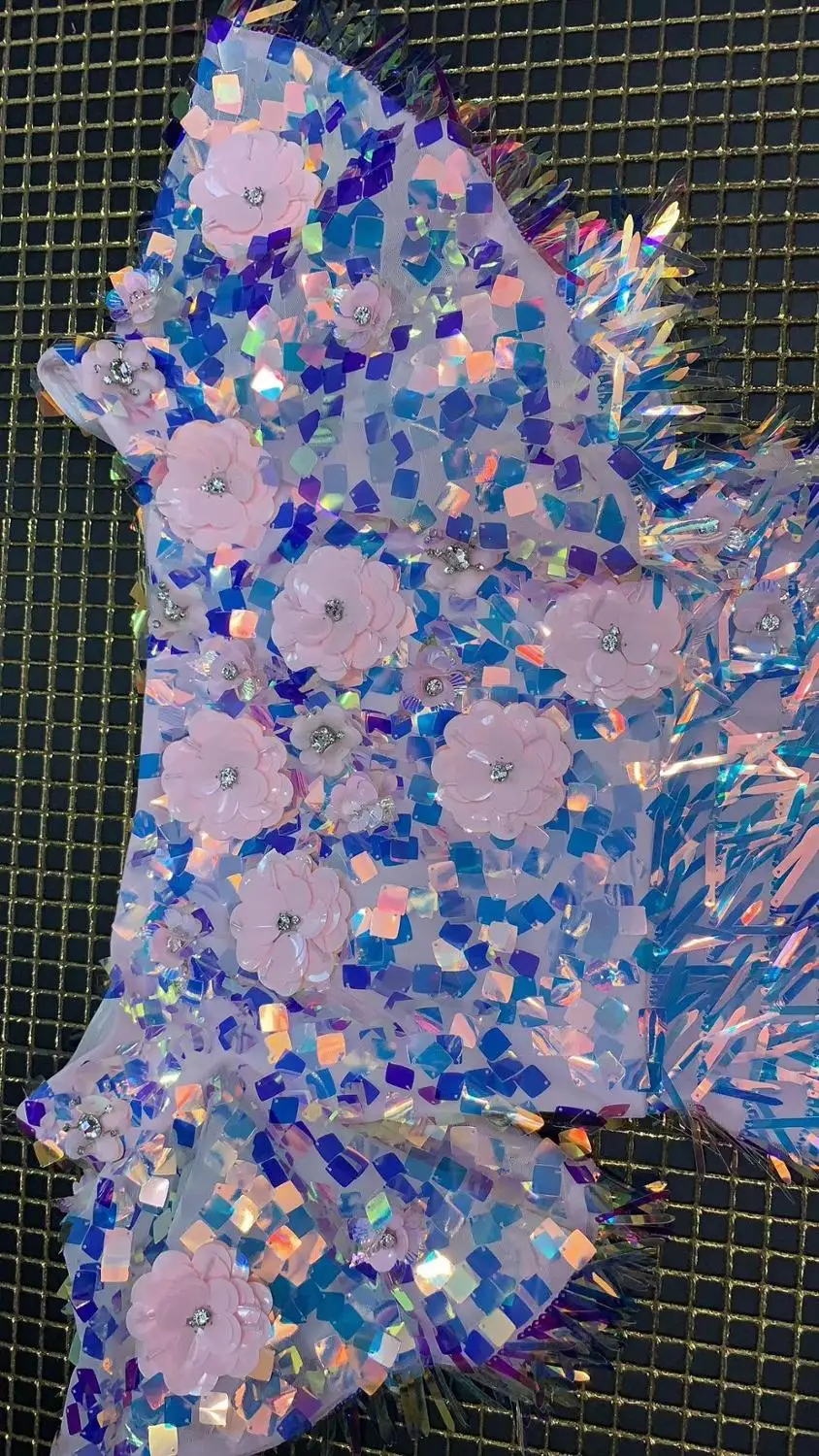 

Elegant sexy women Maxi dress pink sequined O-Neck Summer bodycon Celebrity Party Bandage Dress wholesale