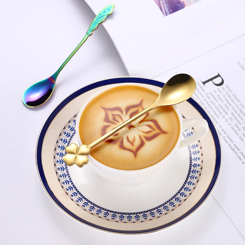 Кофейная ложка из нержавеющей стали 304 микшерная креативная фотоложка|Ложки| |