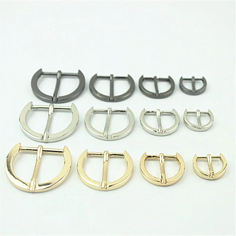 

5pcs 16/20/25/30mm Metal Pin Buckle Bags Strap Adjuster Belt Buckles Shoes Webbing Slider Hook DIY Decor Clasp Accessorie