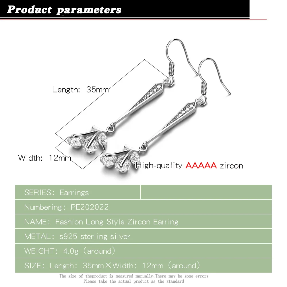 Новые серьги из стерлингового серебра 925 пробы инкрустация цирконием кулон в
