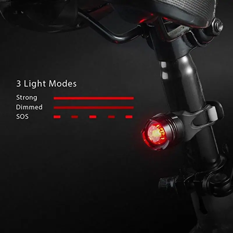 

USB Rechargeable LED Bicycle Bright Front Headlight And Rear Tail Light Set Waterproof Headlight Bike Accessories