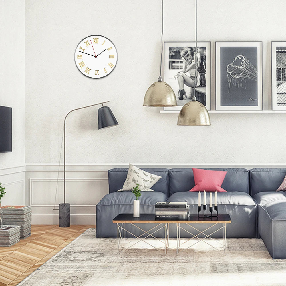 Набор часов ручной работы из материала с римскими цифрами восстановленные