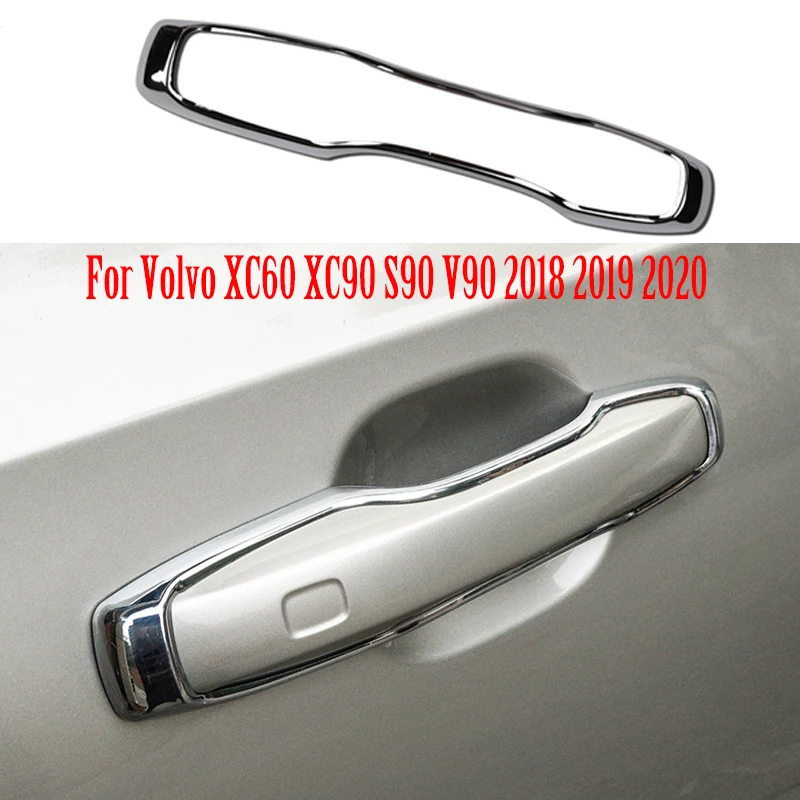 

Car Door Handle Frame Cover Trim Strip Exterior Decoration Accessories For Volvo XC60 XC90 S90 V90 2018 2019 2020