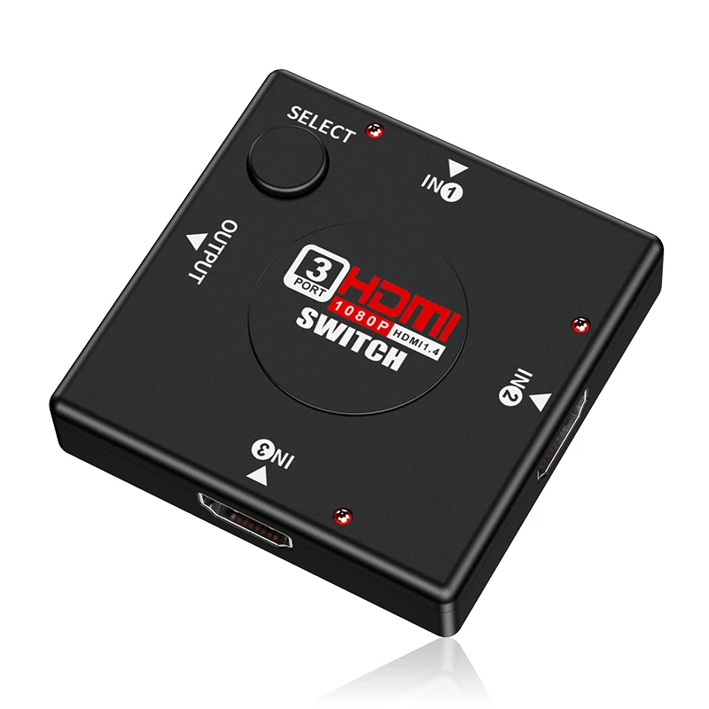1 шт. 3 входа выход мини порта HDMI переключатель сплиттер коробка для HDTV 1080P видео
