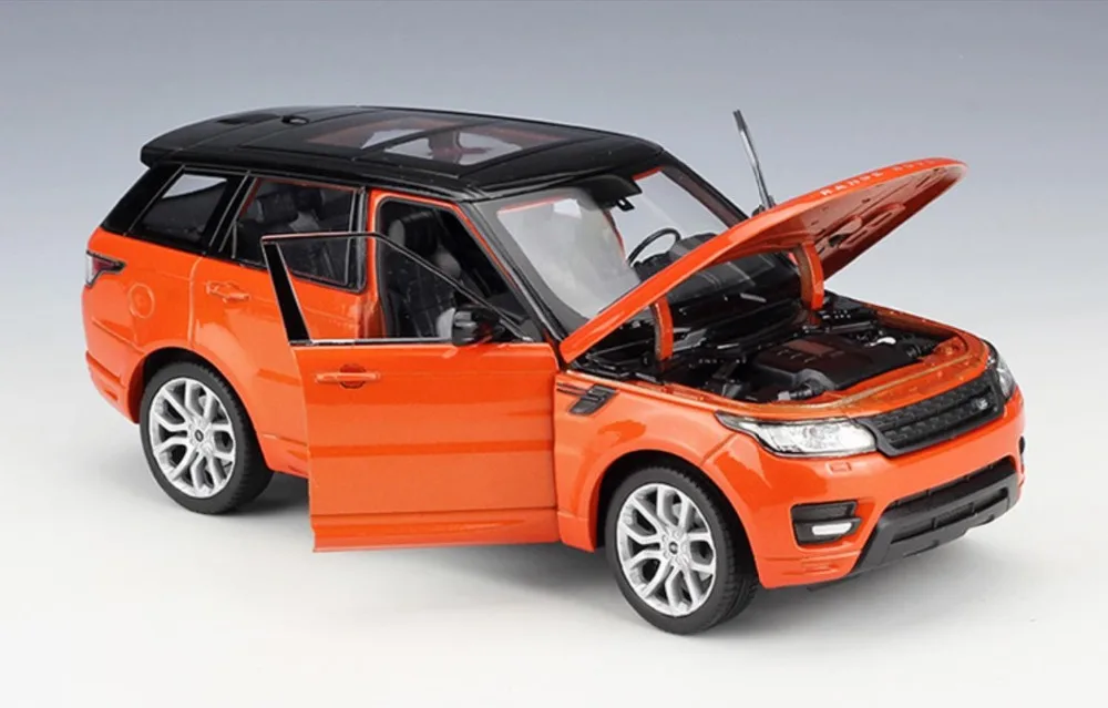 Welly 1/124 1:24 Range Rover Sport SUV внедорожник автомобиль литой Дисплей Модель игрушки на день рождения для детей мальчиков и девочек