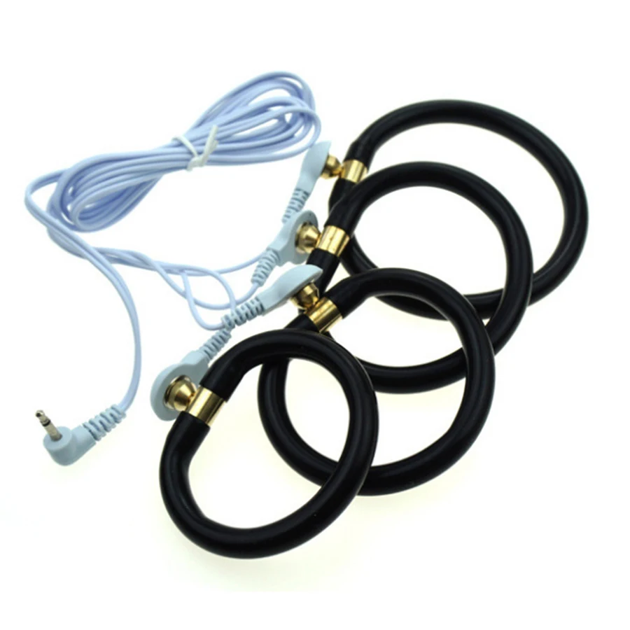 Электрический шок Силиконовое кольцо для пениса электро коробка БДСМ