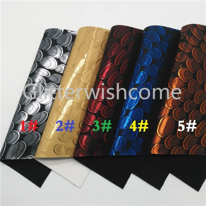 Glitterwishcome 21X29 см A4 размер винил для бантов тисненая синтетическая кожа