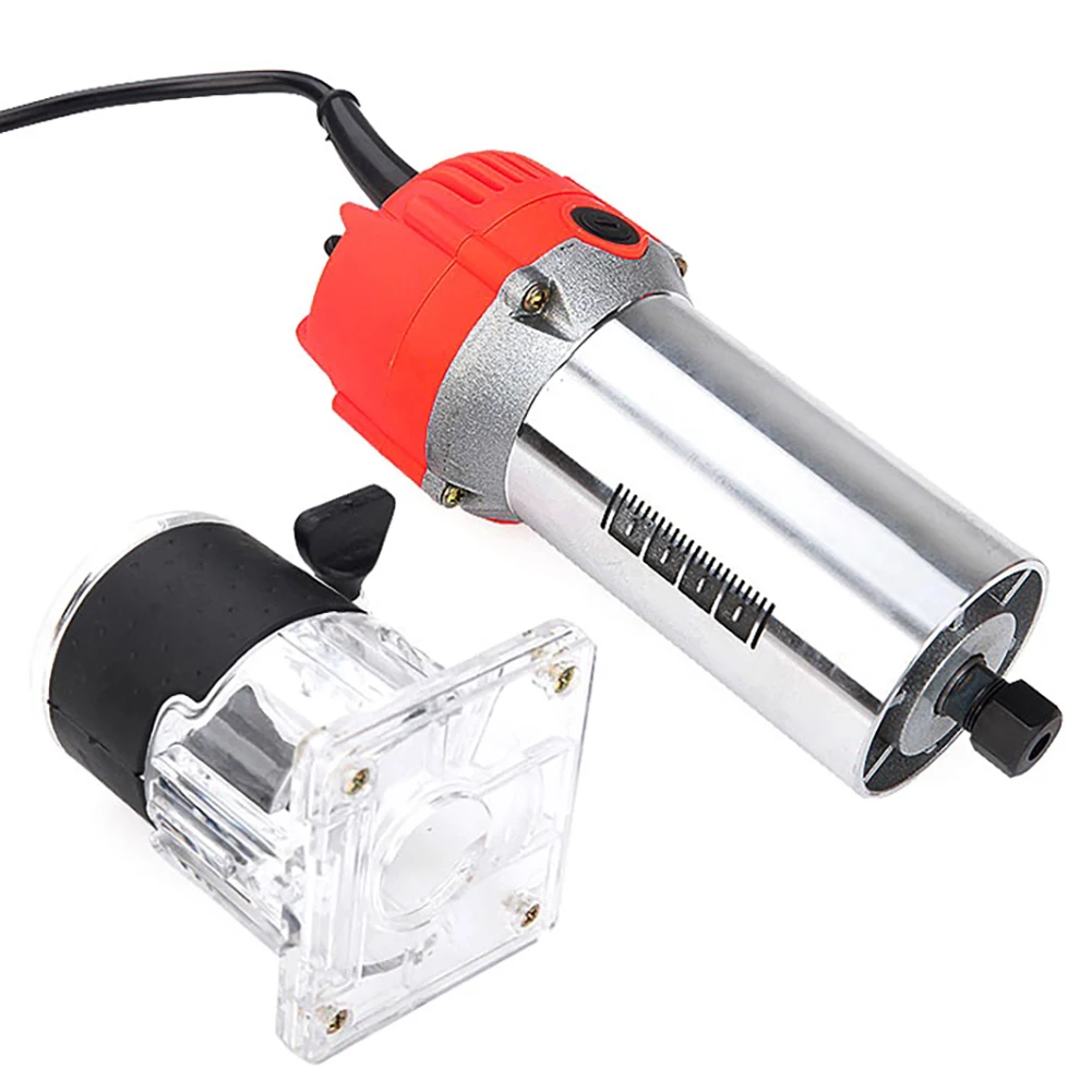 

800W Woodworking Electric Trimmer Wood Milling Engraving Slotting Trimming Machine Hand Carving Machine Wood Router for Woodwork