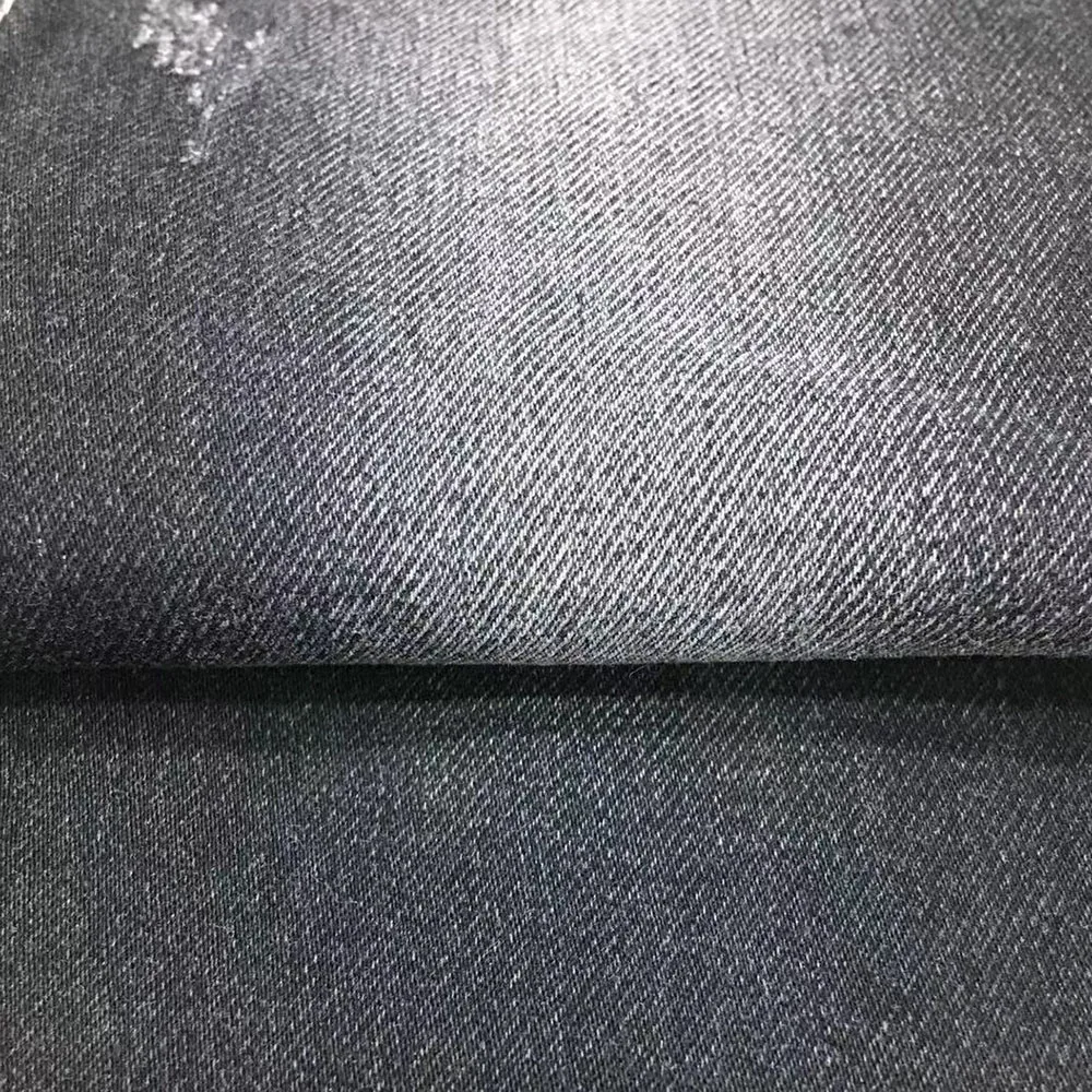 

Однотонная черная настоящая джинсовая ткань Greige перед стиркой Толстый эластичный джинсовый текстиль для брюк курток Сделай Сам Telas 100x150 см