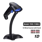 Лазерный проводной 1D сканер штрих-кода YHDAA 1100L и Bluetooth 5800DW 2,4G беспроводной 2D считыватель штрих-кода QR PDF417 для мобильного компьютера