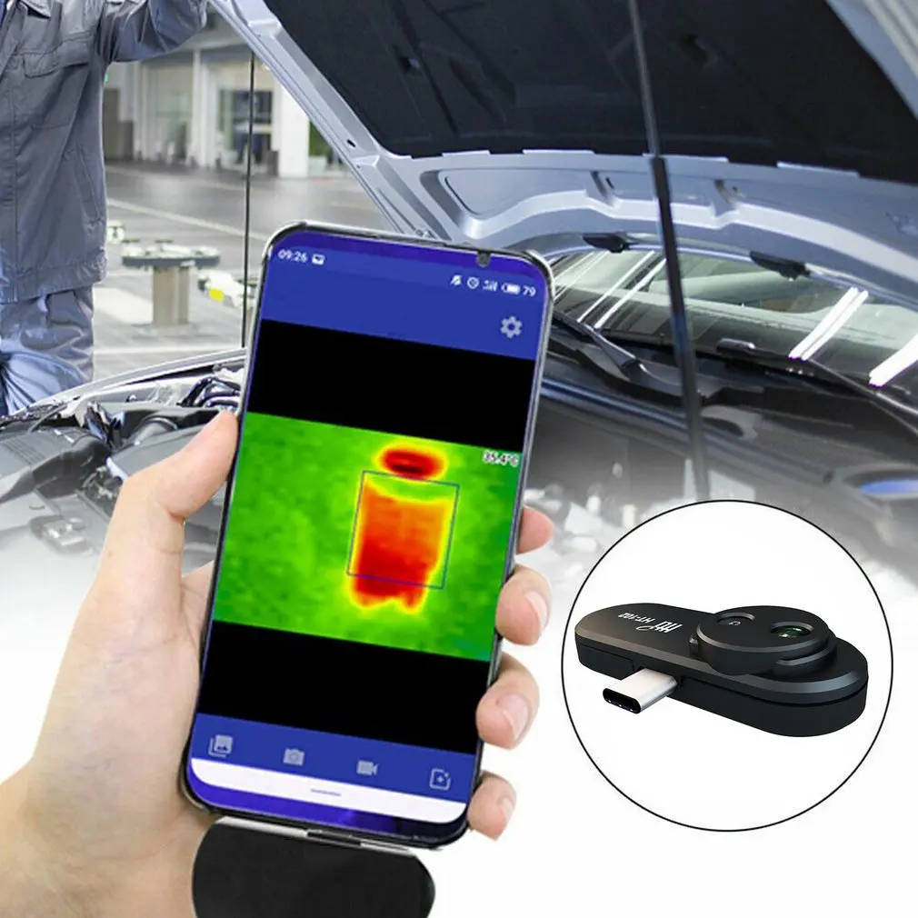

Mobile Phone Thermal imaging camera Support Video and Pictures Recording For Android Type-C HT-102 Infrared High Resolution