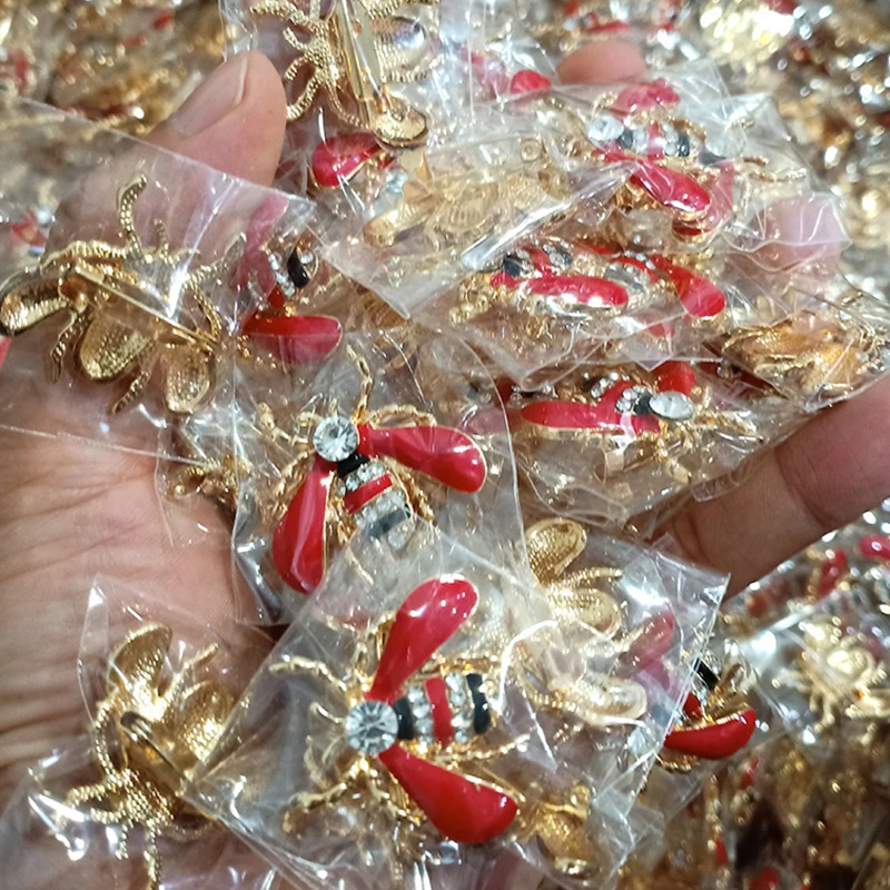 Маленькая божья коровка кристаллы шпильки для женщин и девушек ювелирные