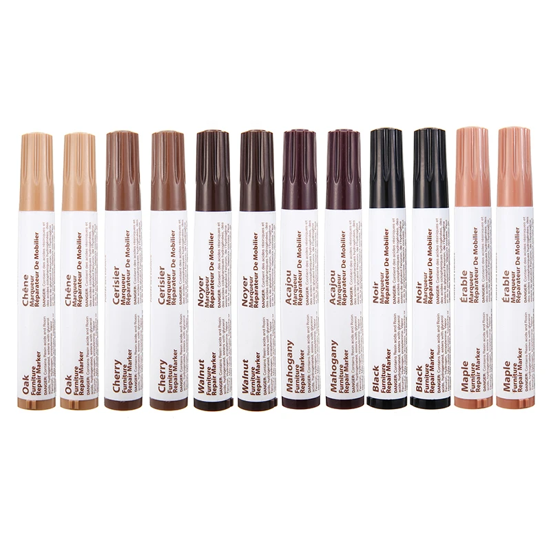 

12 Colors Furniture Floor Markers Filler Sticks Wood Scratches Restore Scratch Patch Paint Pen Repair Tools