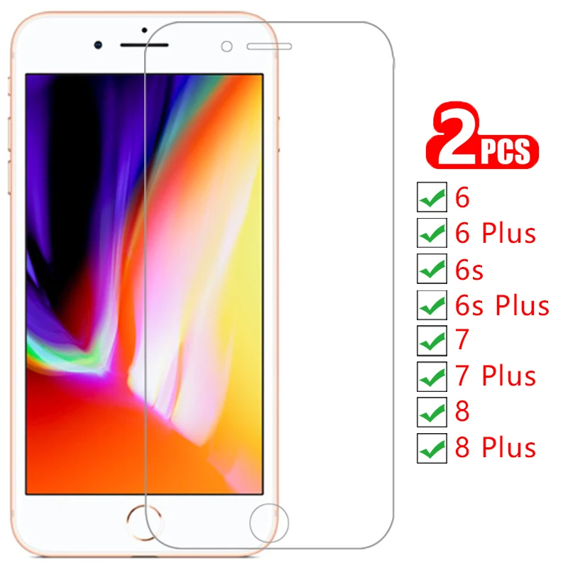 

screen protector tempered glass for iphone 6 s 6s 7 8 plus case cover coque on iphone6 iphone6s iphone7 iphone8 i phone s6 8plus