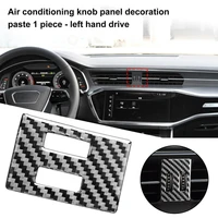 panel frame trim heat resistant self adhesive carbon fiber interior central air vent switch sticker for audi a6l a7 2019 left dr