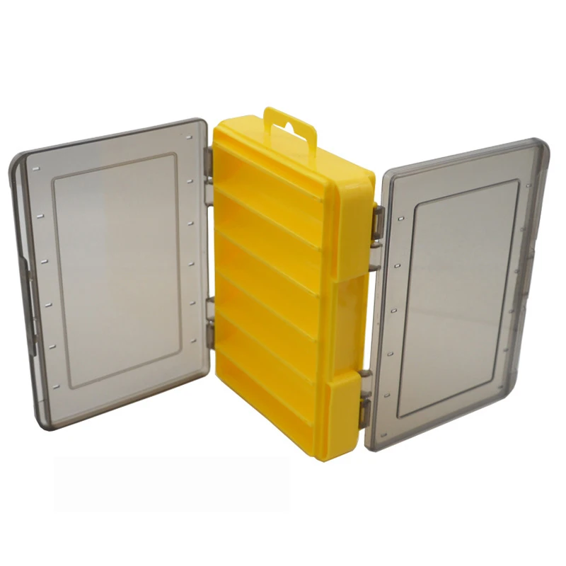 

1Pcs Fishing Tackle Boxes Storage Case Multifunctional Double Sided Plastic Lure Hook Fishing Tackle Boxes Accessories Box