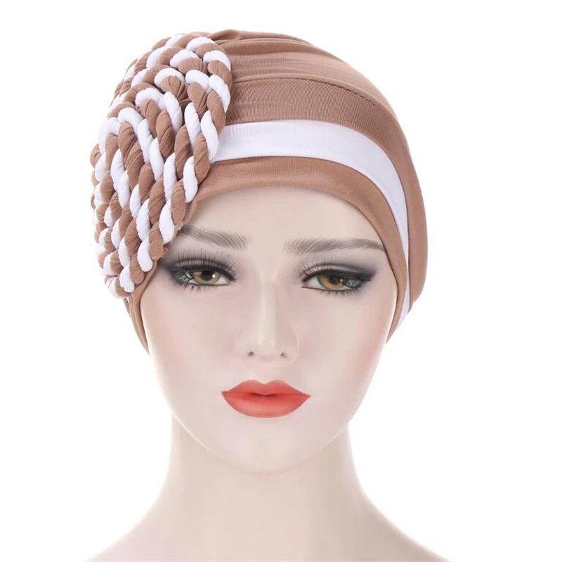 

Muslim braid bonnet turban scarf for women islamic inner caps Arab wrap head scarves femme musulman turbante mujer