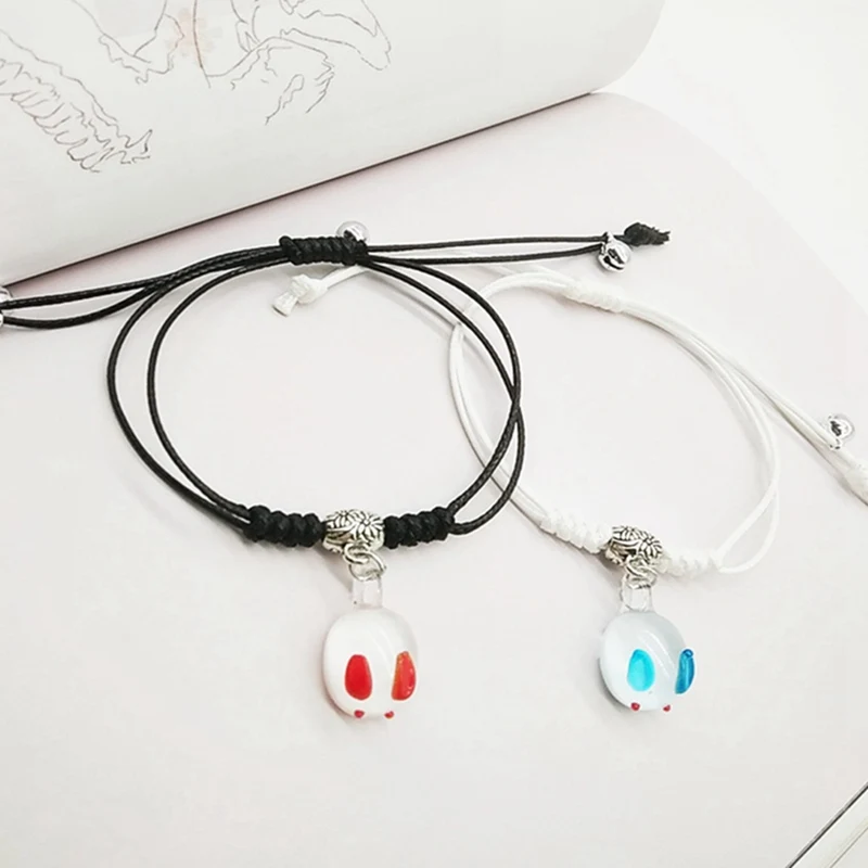 

Mo Dao Zu Shi Wei Wuxian Lan Wangji Rabbit Bracelet Bangle Jewelry Gift for Girl Handmade New Grandmaster of Demonic Cultivation