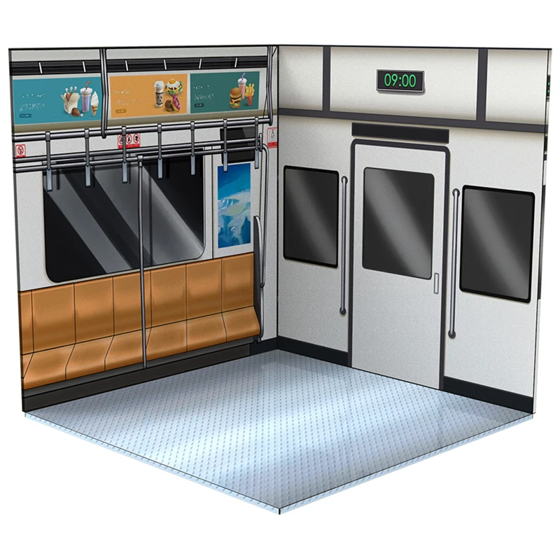 

1/12 scale subway tram background scene accessory model for 6 inch action figure