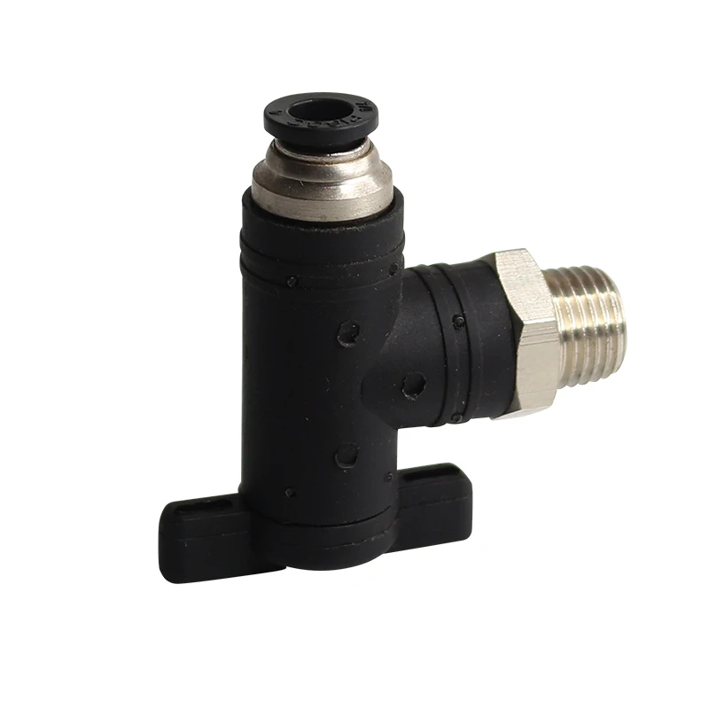 BC BL ручной клапан запорный клапан пневматический переключатель Быстрый нажимной фитинг клапан для 4 6 8 10 мм шланг одна сторона внешняя резьба M5 1/8 1/4