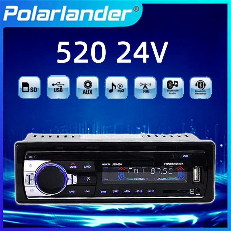 

Car Radio 1 Din 2.5'' MP3 Player USB 24V Hands-free Calling U Disk Bluetooth WMA / APE / FLAC / WAV SD Card FM Stereo Receiver