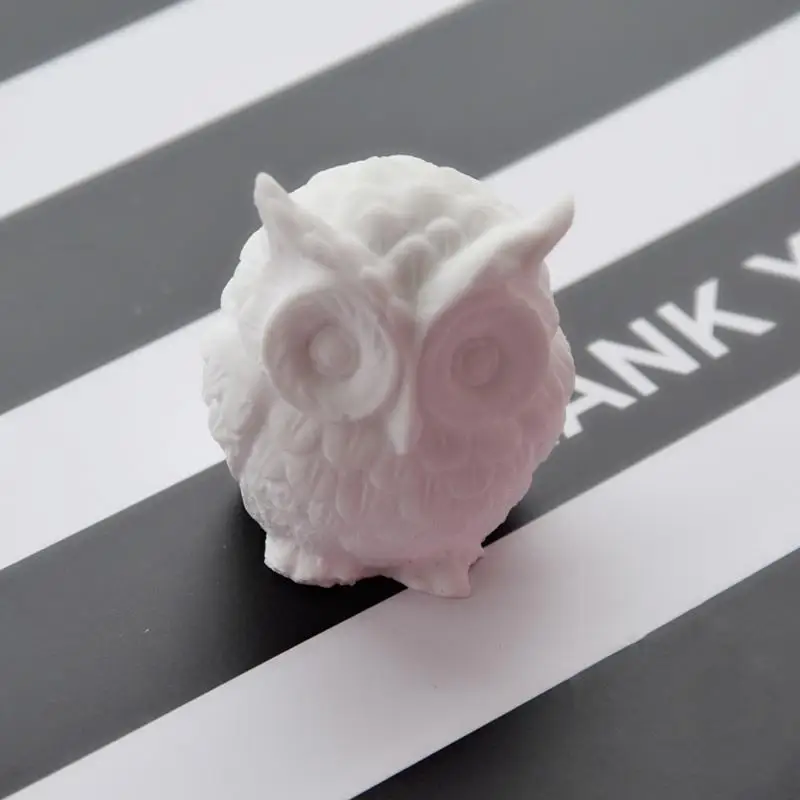 3D форма для ароматизированных свечей в виде совы силиконовая торта смолы воска и