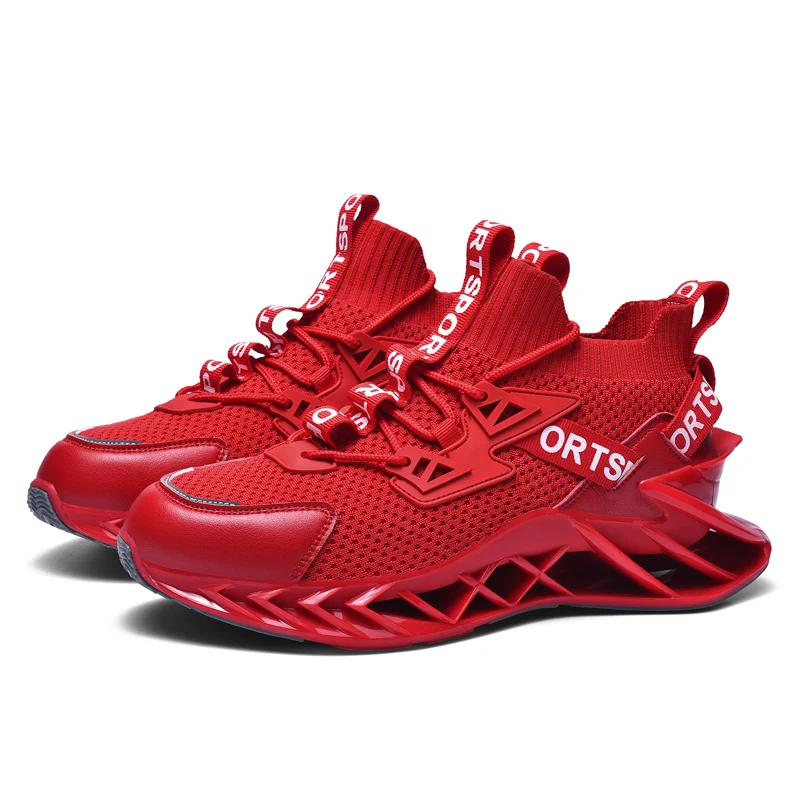 Fashion Comfortable Breathable Men Running Shoes Outdoor Sport Blade shoes Casual Non-slip Gym Shoes