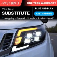 car styling headlights for navara np300 led headlight 2017 2020 head lamp drl signal projector lens automotive accessories