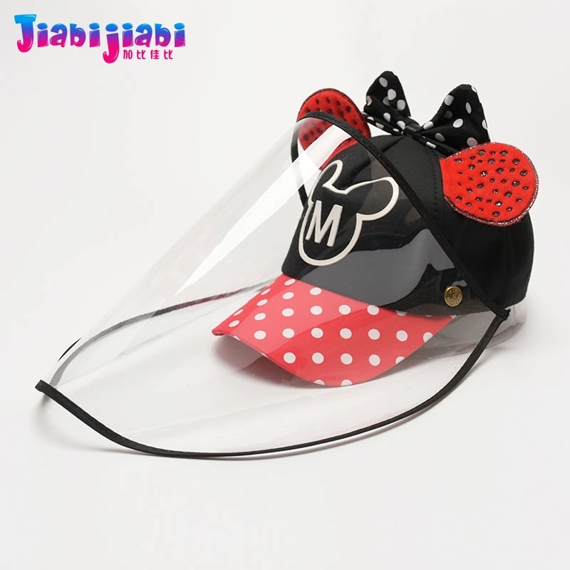 Детская шапка маска для защиты девочек от вирусов противоугонная лица защитная