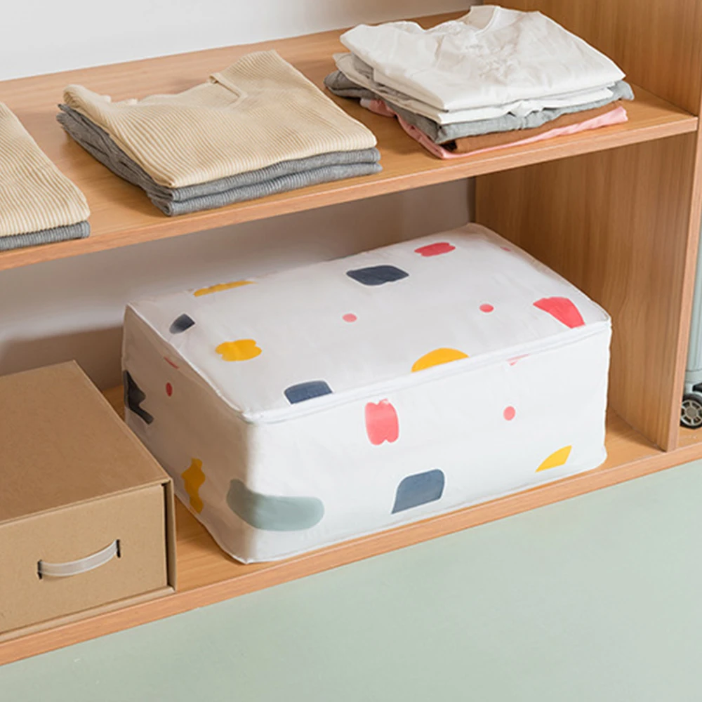 

Foldable Quilt Storage Bag Dust proof Closet Organizer Large Capacity Travel Luggage for Pillow Quilt Blanket Clothes Organizing