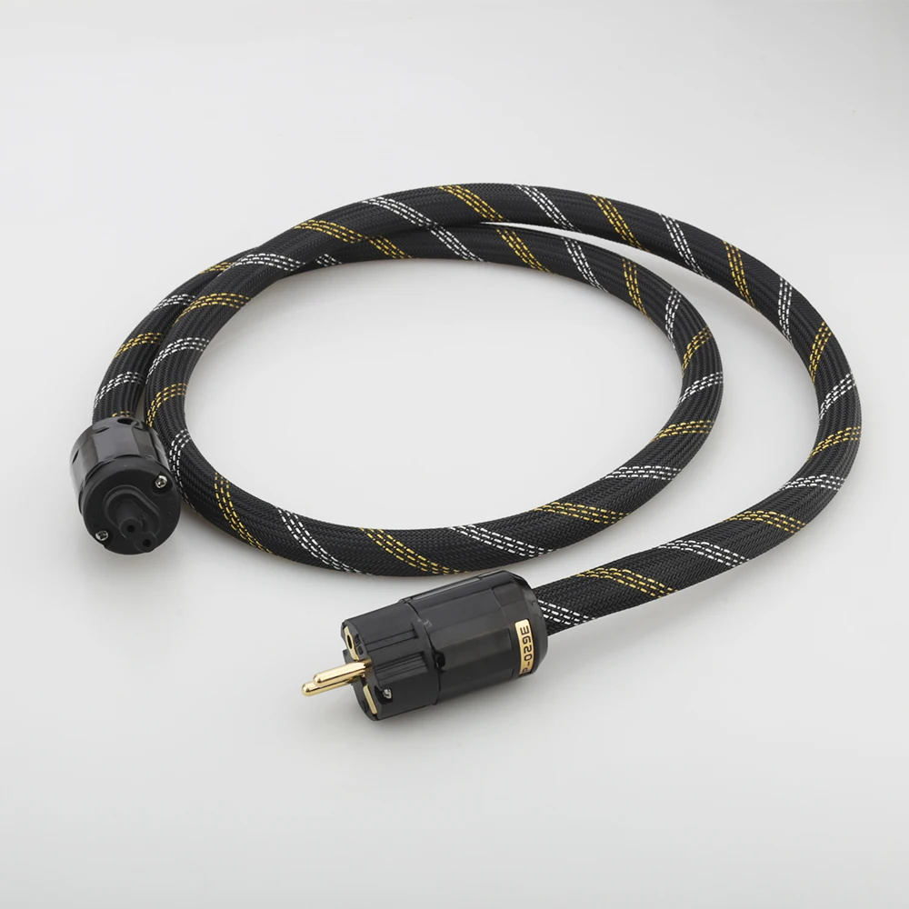 Аудиокабель питания переменного тока Audiocrast P101 HiFi шнур US/Schuko аудиофил Hi-Fi C7 IEC Female 8