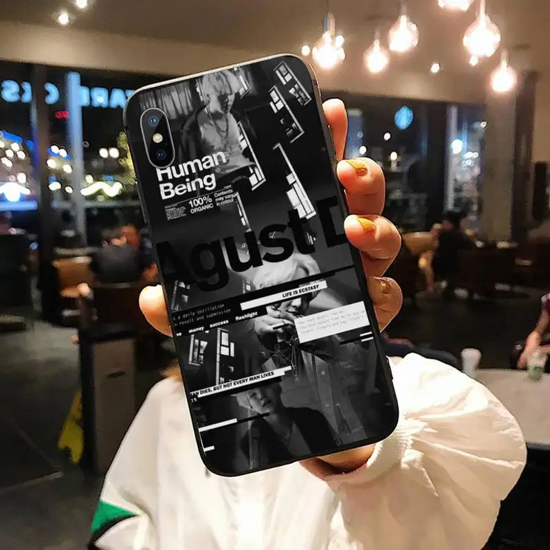 

Agust D Phone Case for iPhone 11 12 pro MINI XS MAX 8 7 6 6S Plus X 5S SE 2020 XR