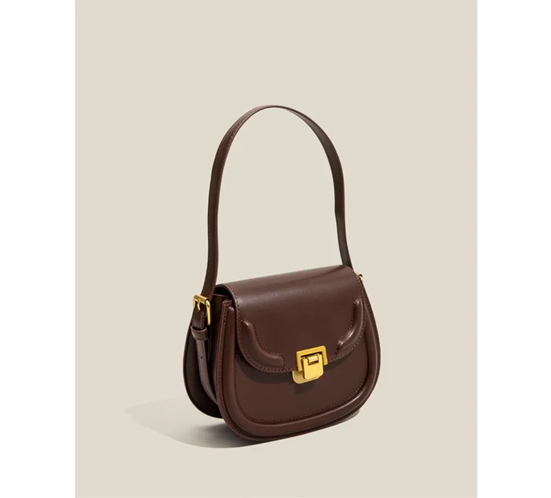 Maxdutti Ins Blogger Women's Bag Fashion Bags Messenger Saddle Bag Armpit Bag French Minority High-Grade Shoulder Bags Women's