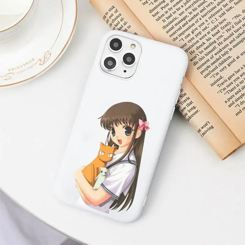

Japan anime Fruits Basket Phone Case Candy Color for iPhone 6 7 8 11 12 s mini pro X XS XR MAX Plus